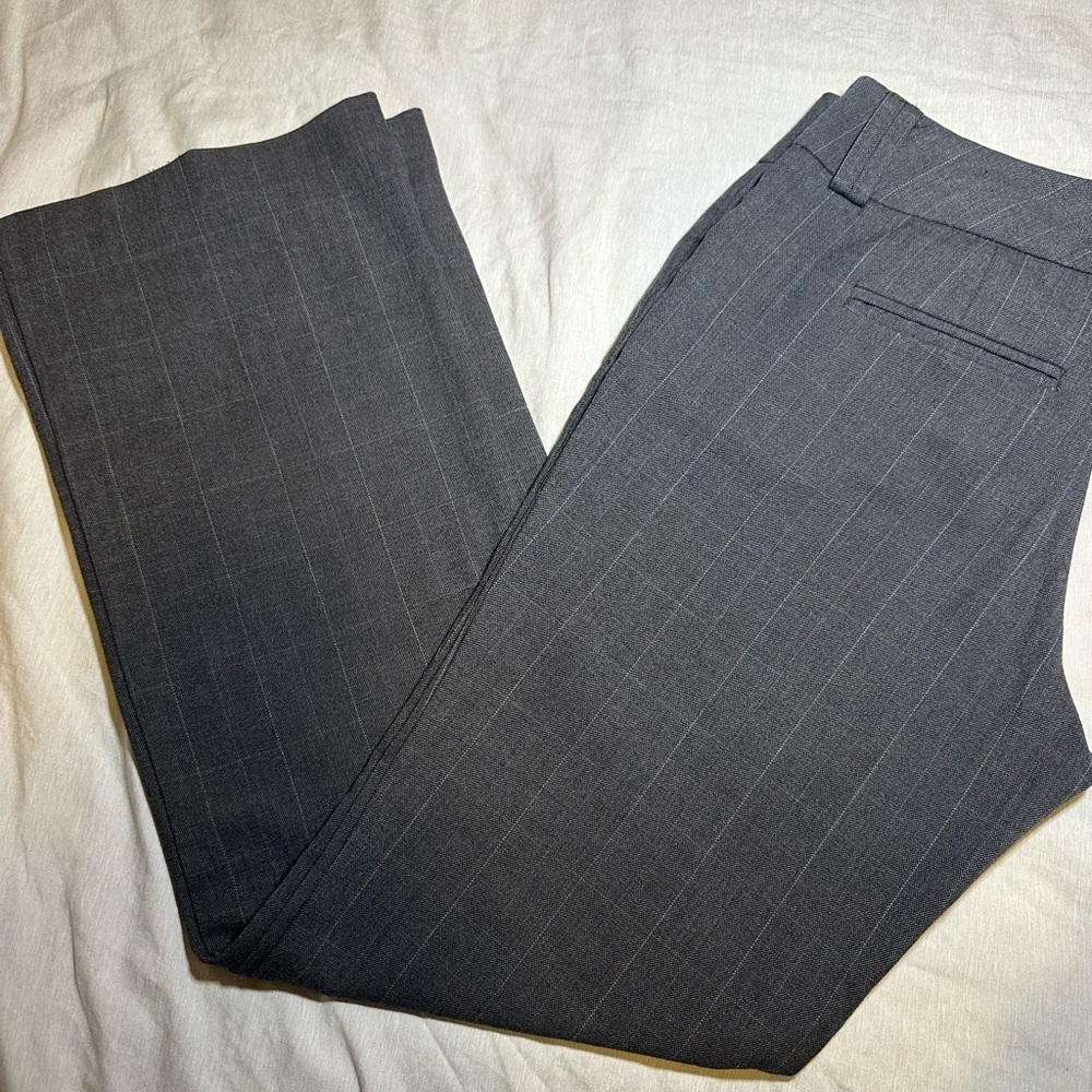 New York & Company Charcoal Pinstripe Dress Pants